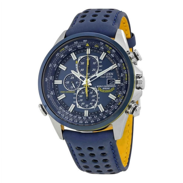 アクセサリー AMIGOO Citizen Eco-Drive Men's Watch, Blue Angels Chronograph, AT8020-03L