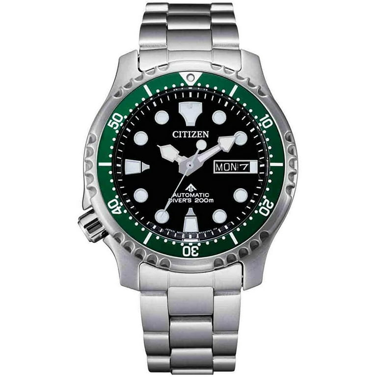 Citizen Men's NY0084-89E Promaster Auto Dive Watch, Silver green