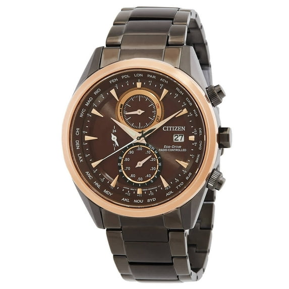 Citizen Perpetual Chronograph Red Dial Men's Watch AT8267-86X