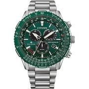 Citizen Promaster Air A-T World Time Chronograph GMT Green Dial Mens Watch CB5004-59W