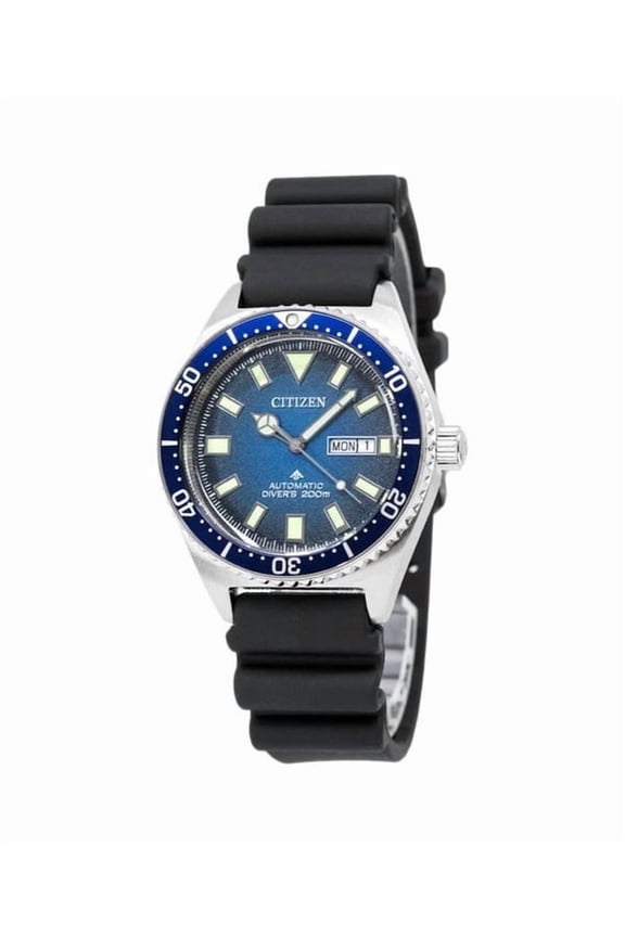 Promaster Rubber Strap Blue Dial Automatic Diver's NY0129-07L 200M Men's Watch