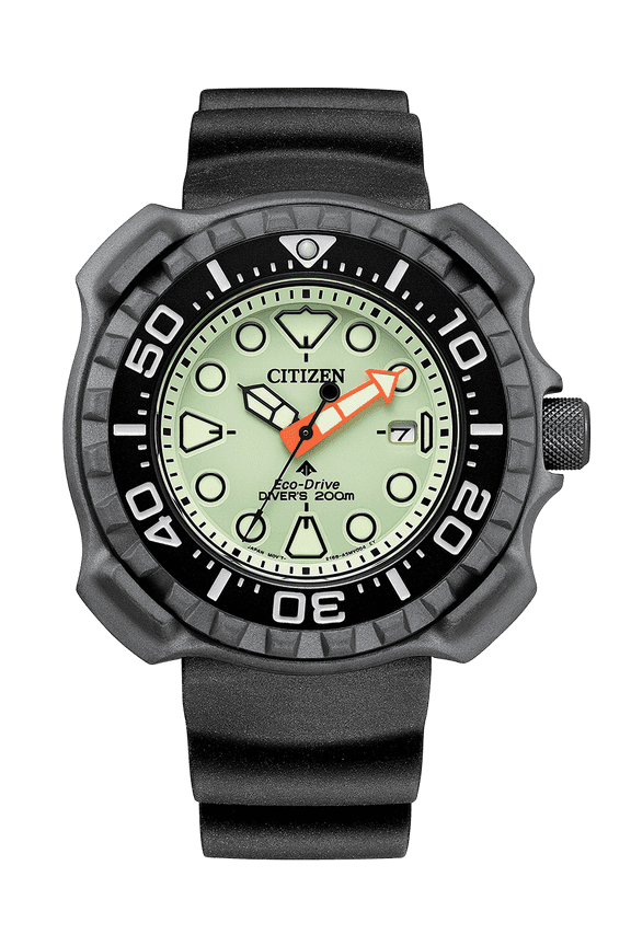 Promaster Titanium Dive Watch Green Dial Eco Drive BN0227-17X