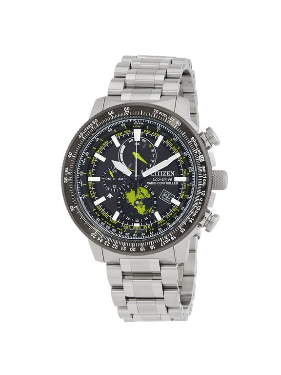 Promaster World Time Black Dial Men's Watch BY3006-53E