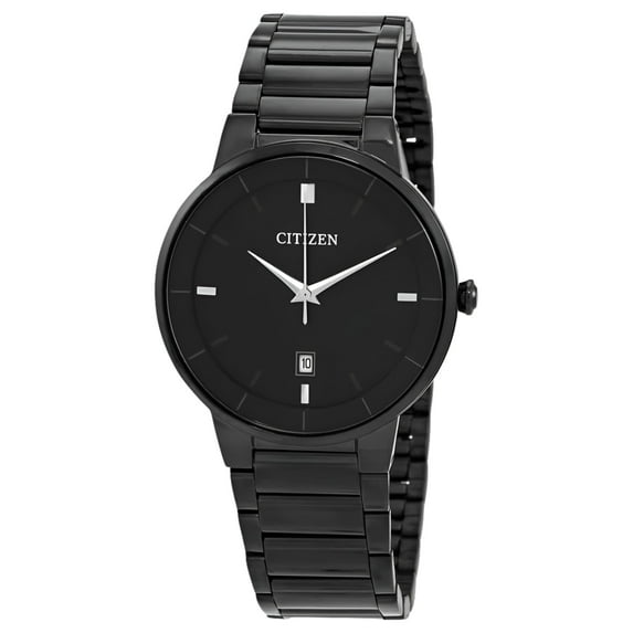 Citizen Quartz Black Dial Black-plated Men's Watch BI5017-50E