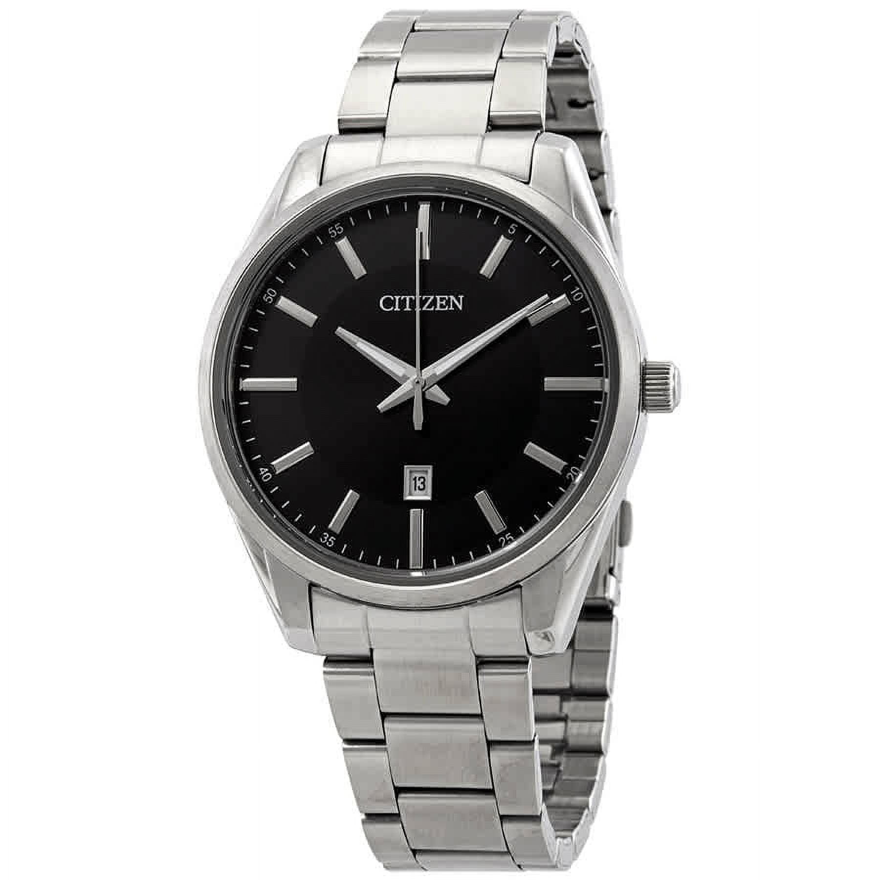 Citizen Quartz Black Dial Stainless Steel Men s Watch BI1030 53E