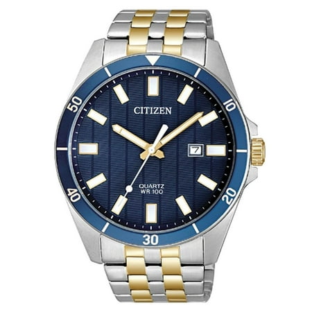 Citizen Quartz Blue Dial Two-tone Men's Watch BI5054-53L