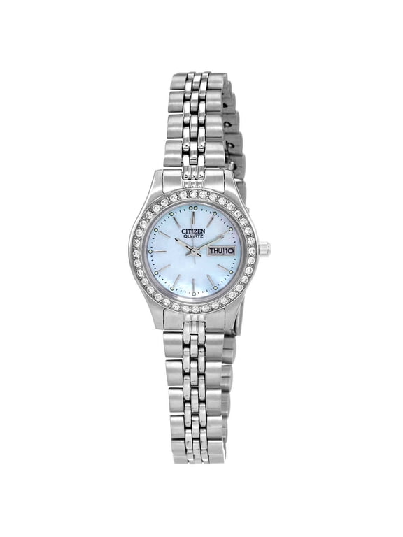 Quartz Crystal Blue Dial Ladies Watch EQ0530-51N