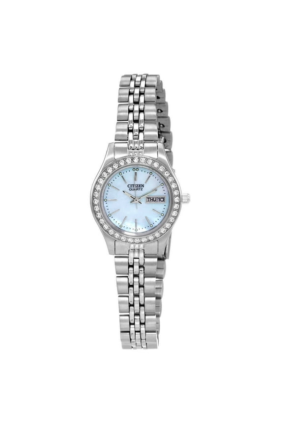 Quartz Crystal Blue Dial Ladies Watch EQ0530-51N