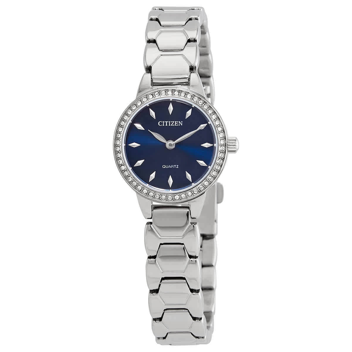 Citizen Quartz Crystal Blue Dial Ladies Watch EZ7010 56L