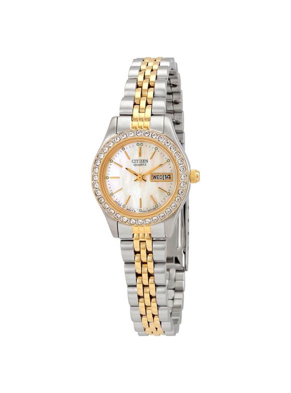 Quartz Crystal Mother of Pearl Dial Ladies Watch EQ0534-50D
