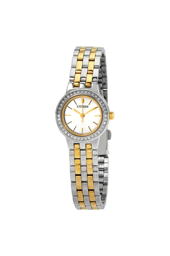 Quartz Crystal Silver Dial Ladies Watch EJ6104-51A