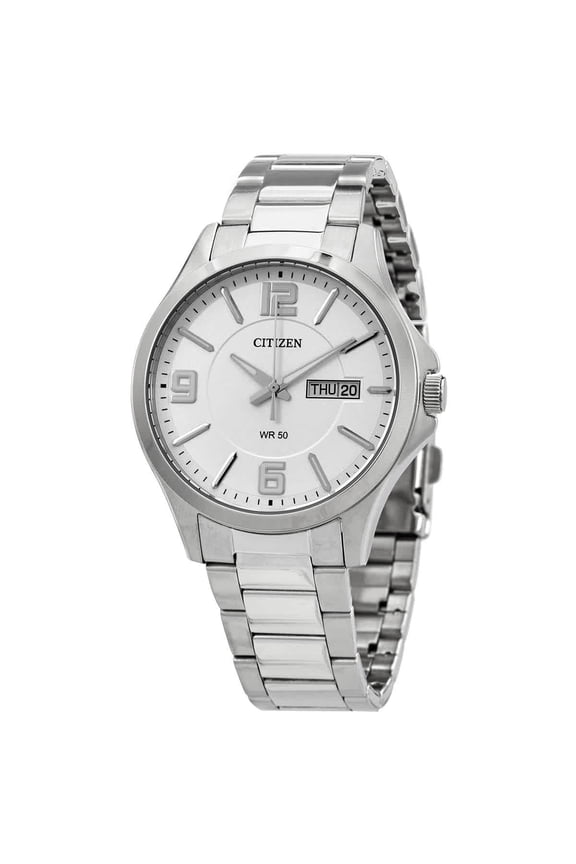 Quartz Silver Dial Stainless Steel Men's Watch BF2001-55A