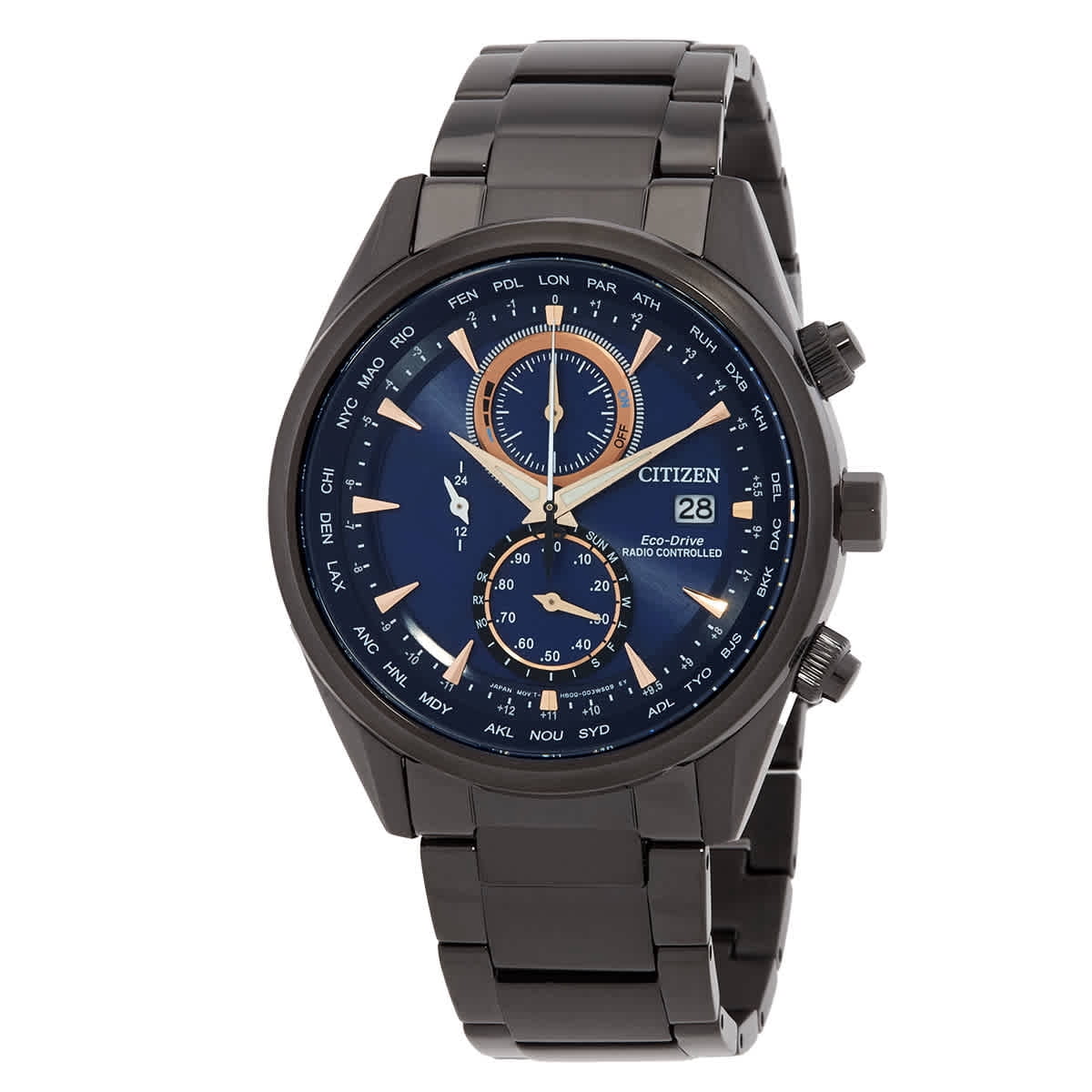 専用❗️amornrat oc pup from 松園　アモーンラット　オリジナル Citizen Radio-Controlled Perpetual Chronograph Dark Blue Dial ビカクシダ