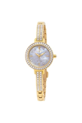 Silhouette Gold PVD Women's Eco-Drive Watch EM0862-56D