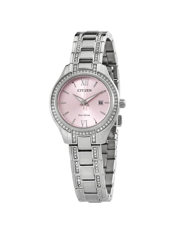 Silhouette Women's Crystal Eco-Drive Watch FE1230-51X