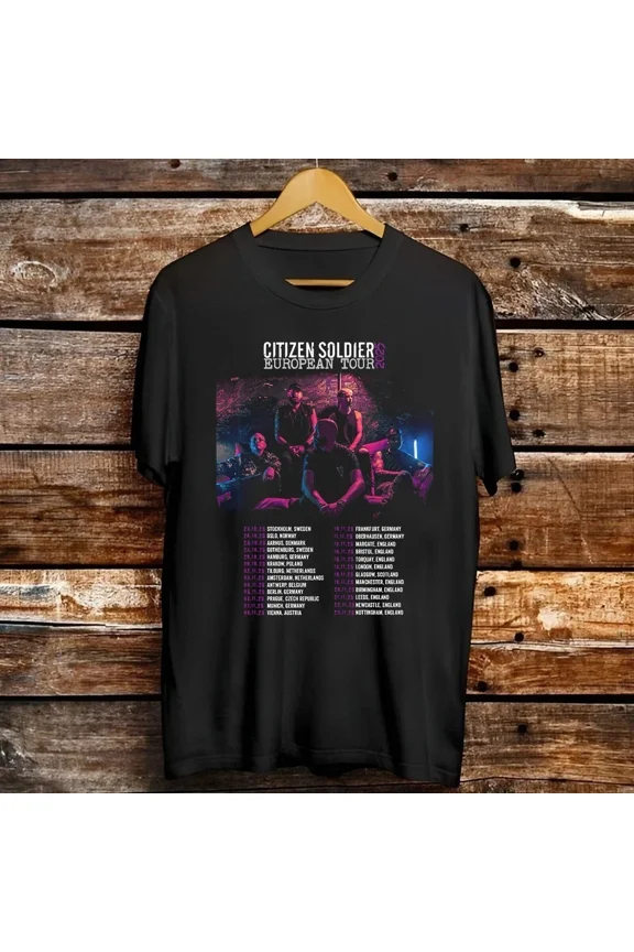Citizen Soldier Band Secret Songs European Tour T Shirt Full Size S-2XL