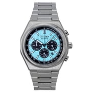 Citizen Eco-Drive Zenshin Mens Super Titanium Blue Dial Watch CA4610-85M