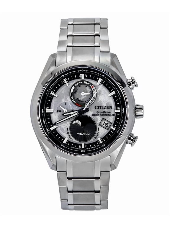 Tsuki-yomi A-T Eco-Drive Perpetual World Time Men's Watch BY1010-81H