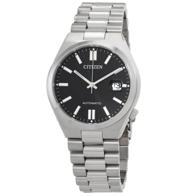 Citizen Men's Automatic Watch with Black Dial, Silver-Tone Stainless ...