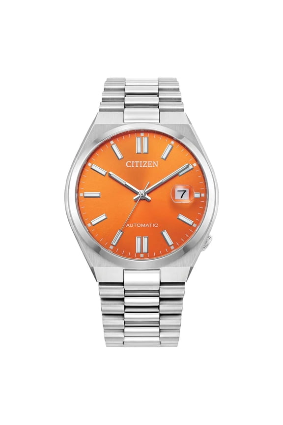 Men's Tsuyosa Orange Dial Watch - NJ0151-53Z