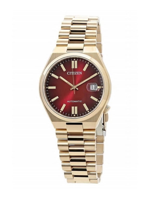 Tsuyosa Automatic Red Dial Watch NJ0153-82X