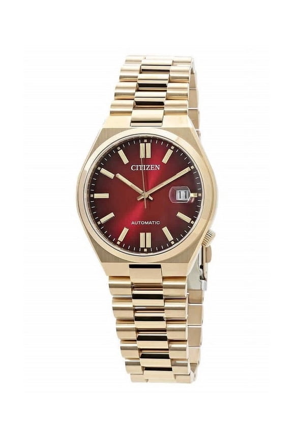 Tsuyosa Automatic Red Dial Watch NJ0153-82X