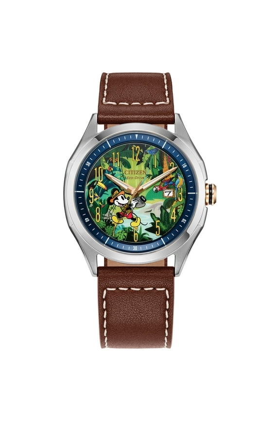 Unisex Eco-Drive Disney Mickey Mouse Explorer Watch - AW1149-06W