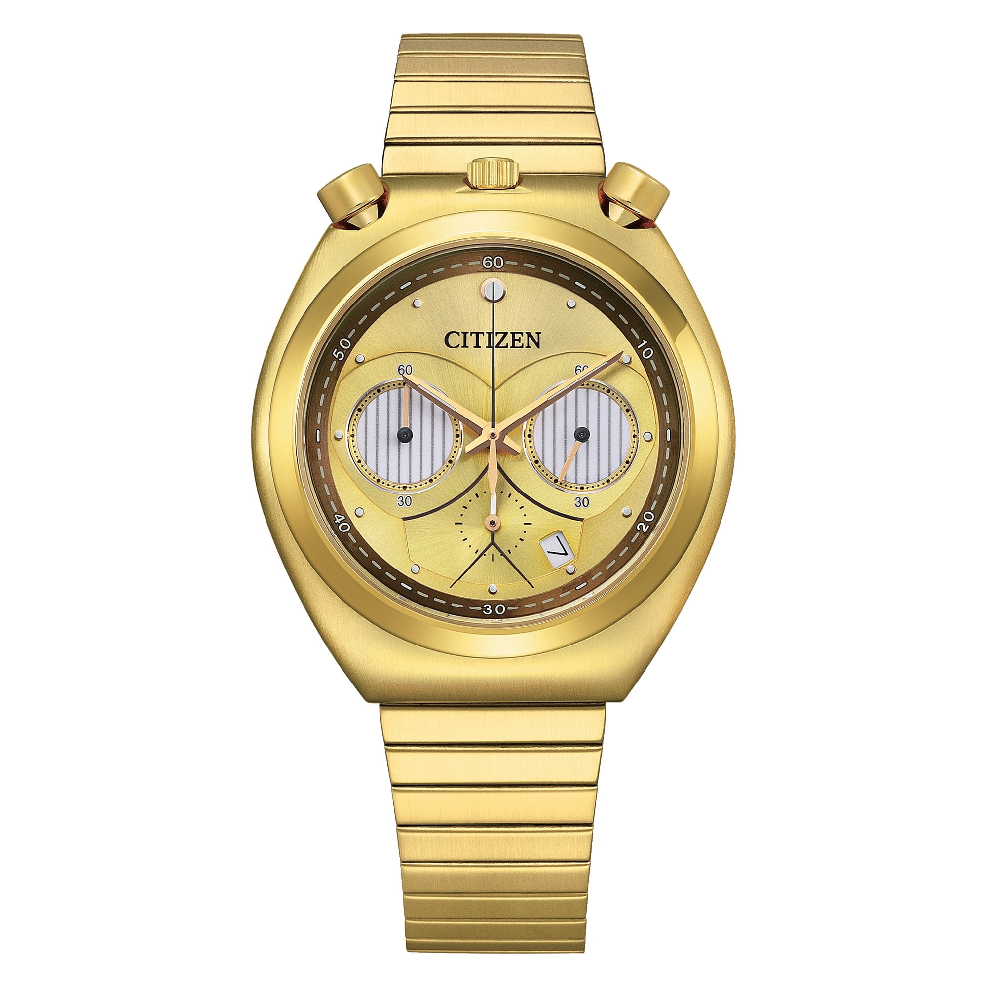 Citizen Star Wars C-3PO Goldtone Chronograph Watch AN3662-51W 