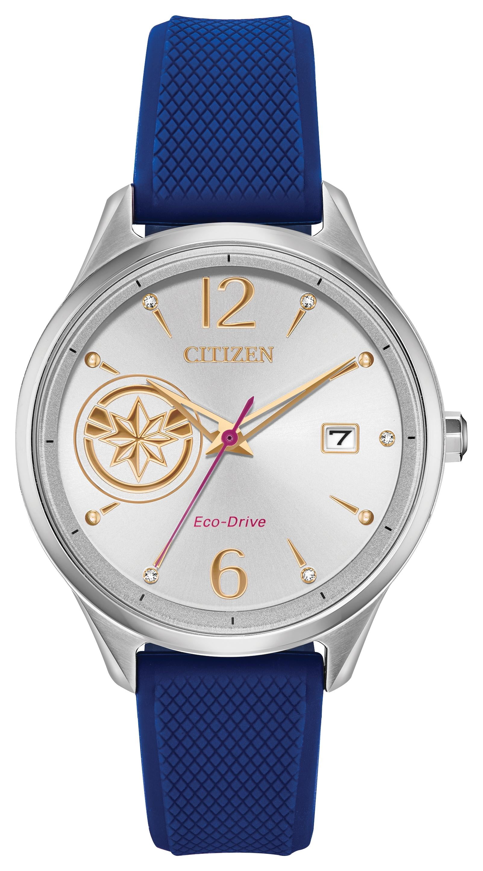 Citizen Women's Eco-Drive Captain Marvel Blue Strap Watch - FE6101-05W