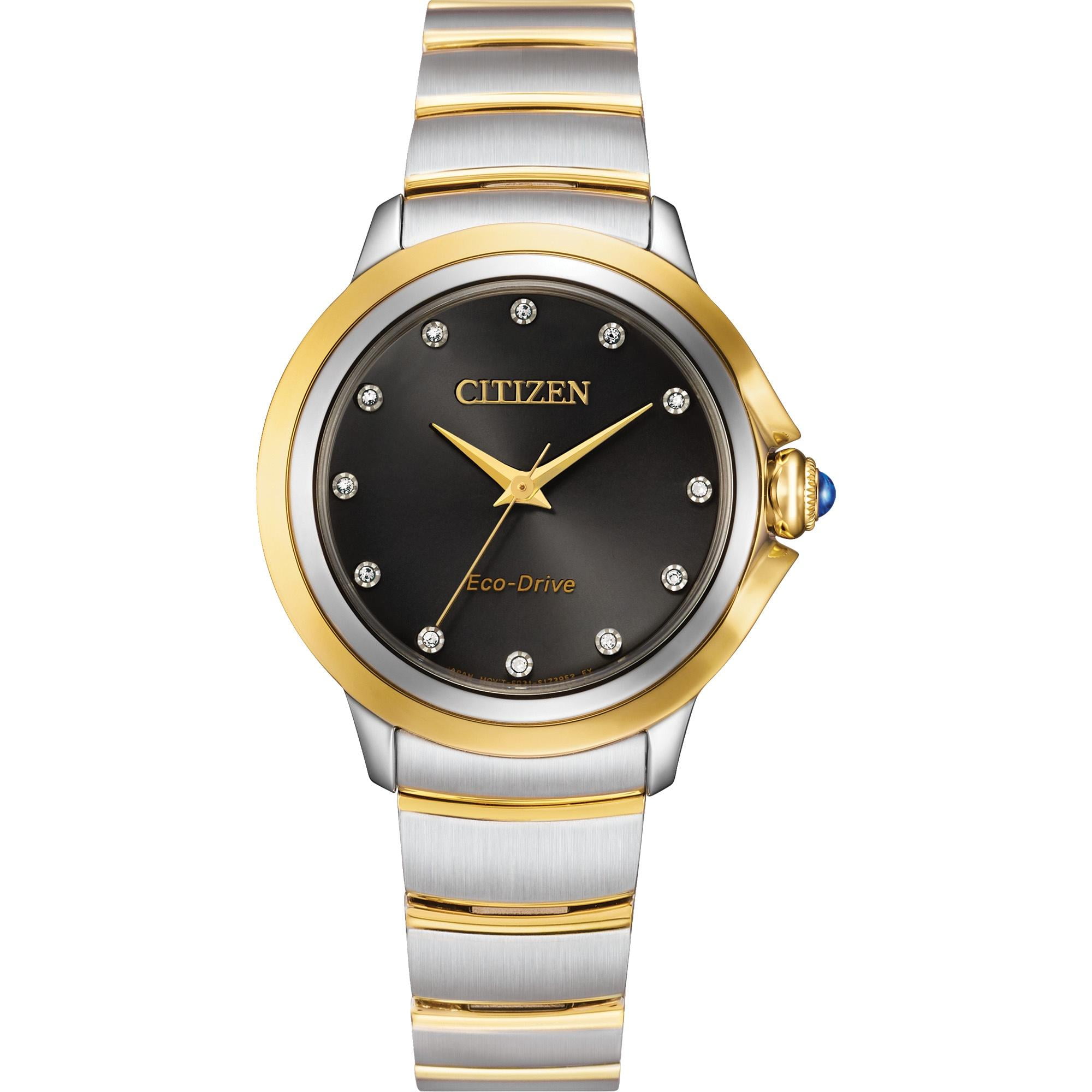 Citizen Women's Eco-Drive Ceci Two-Tone Diamond Dial Watch - EM0954-50E
