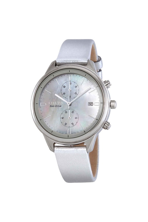 Women's Eco-Drive Chronograph Strap Watch FB2000-03D