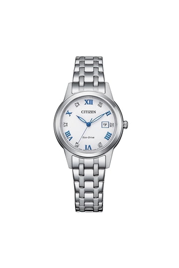 Citizen Women\'s World Time 38mm Silver Eco-Drive Watch Citizen Eco-Drive Ladies World Time Calendar Silver Tone  main image 2