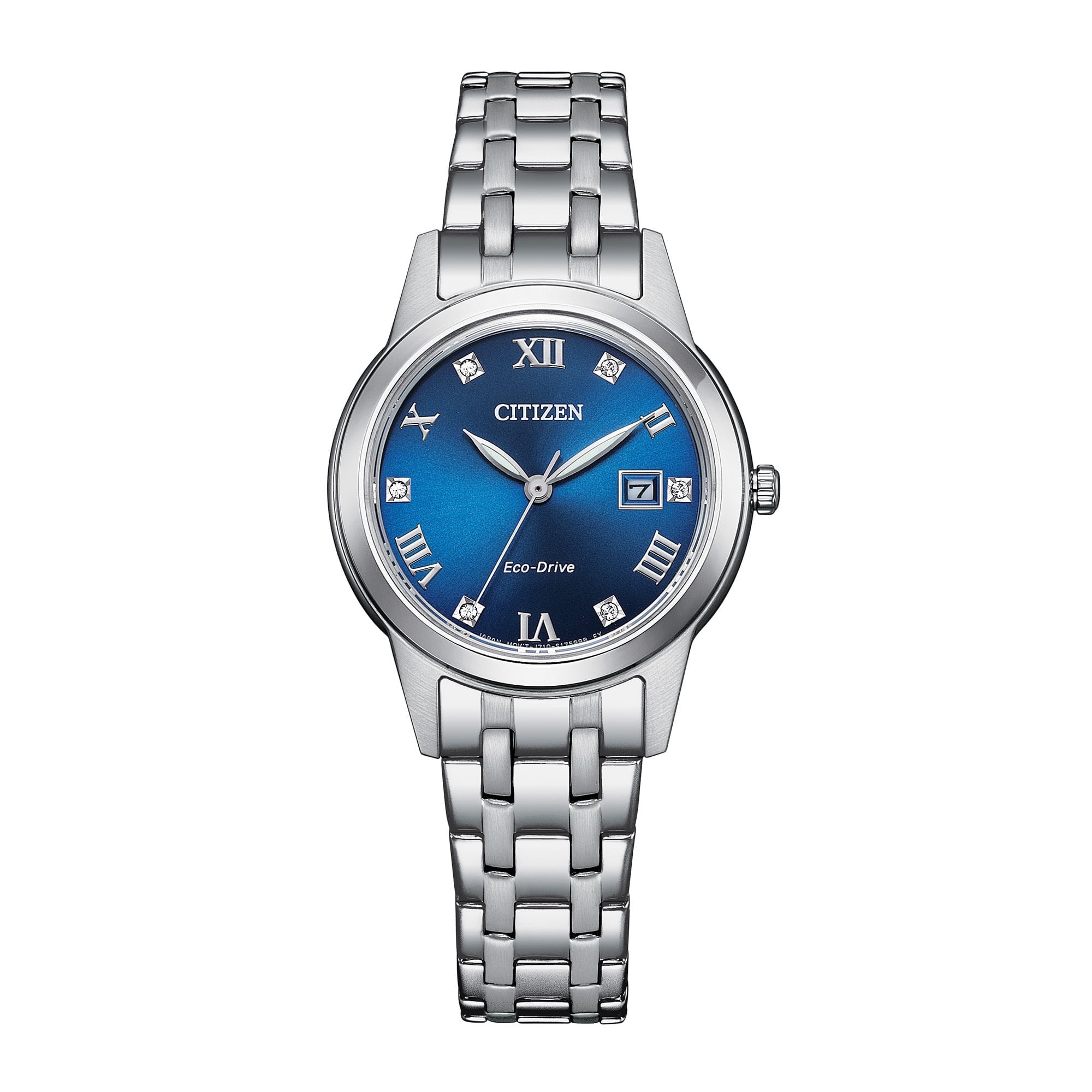 Women’s CITIZEN eco-drive watch - stainless steel w/ crystal accents! Citizen Women main image 3