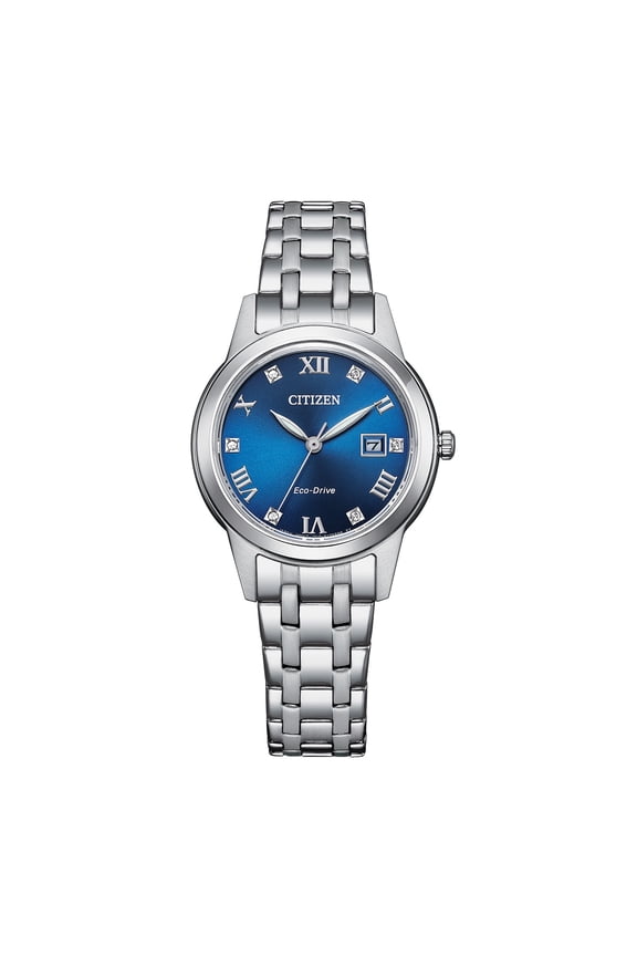 Women's Eco-Drive Classic Stainless Steel Crystal Accent Watch FE1240-57L