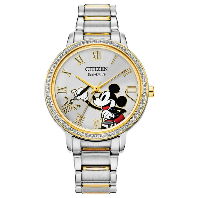 Citizen Eco-Drive Watch, Women's Mickey Mouse & Disney Crystal 78
