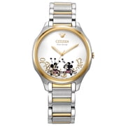 Citizen Womens Eco-Drive Disney Two-Tone Stainless Steel Watch EM0754-59W