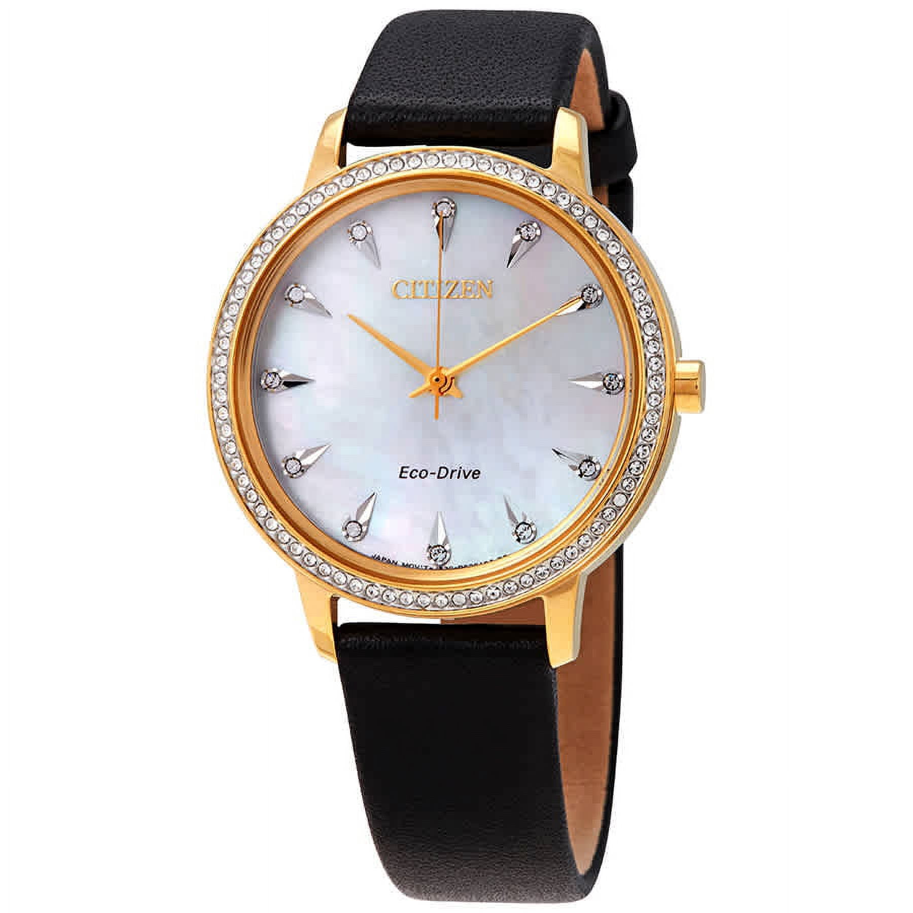 Citizen Women's Eco-Drive Silhouette Crystal Mother of Pearl Citizen Women's Eco-Drive Silhouette Crystal Mother of Pearl