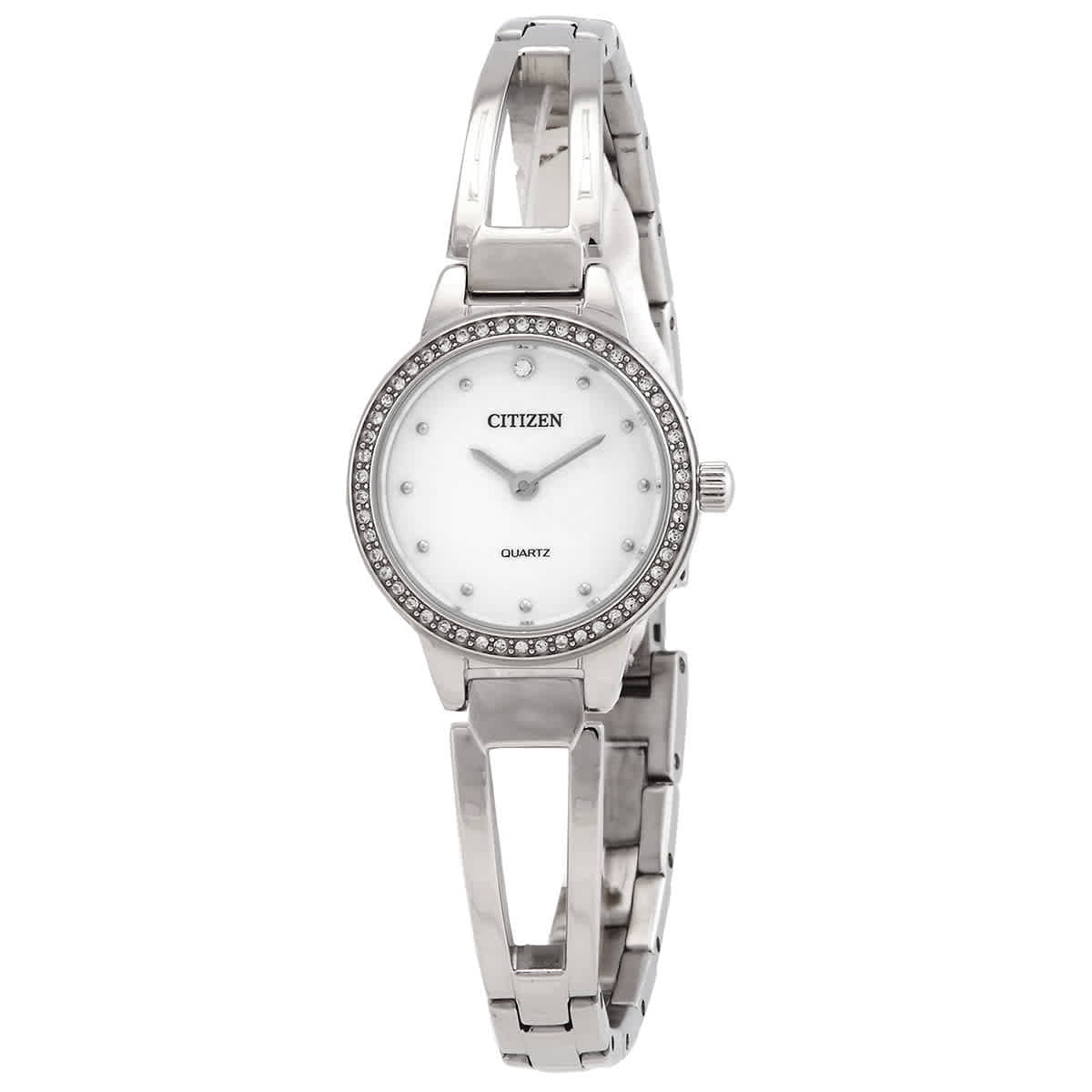 Citizen Women's Quartz Stainless Steel Bangle Watch with Crystal 