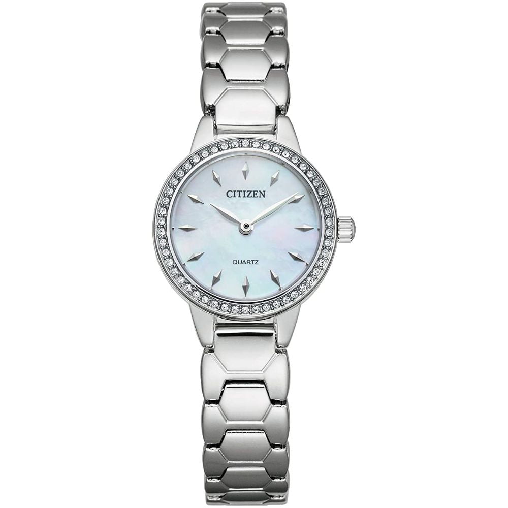 Citizen Women's Quartz Two-Tone Crystal Accent Watch EZ7016-50D