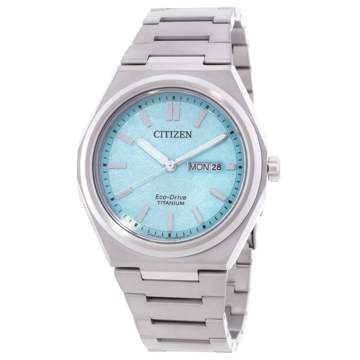 Citizen Zenshin Eco-Drive Turquoise Dial Men's Watch AW0130-85M