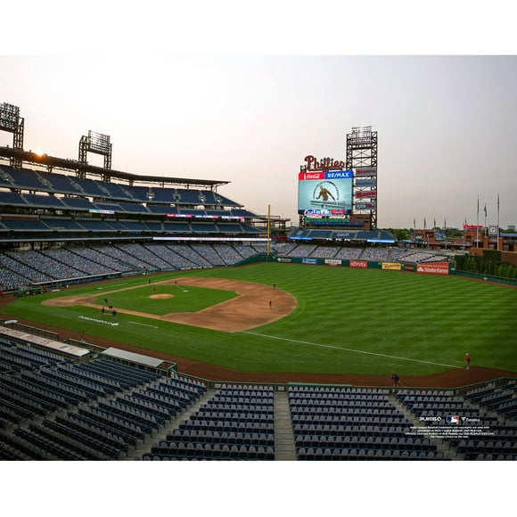 Citizens Bank Park Philadelphia Phillies Unsigned Outfield Baseline View Photograph