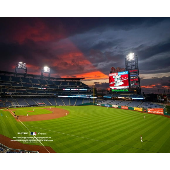 Citizens Bank Park Philadelphia Phillies Unsigned Sunset Outfield View Photograph