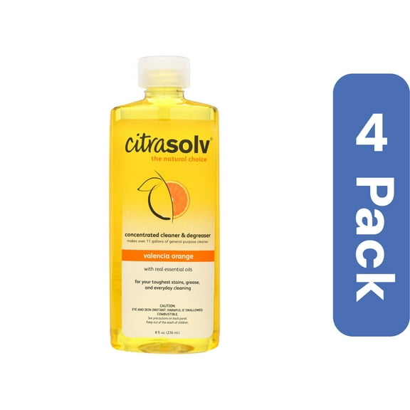 Citra Solv Orange Cleaner & Degreaser 8 oz (Pack of 4)