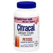 Citracal Calcium Citrate Supplements With Vitamin D - 200 Ea