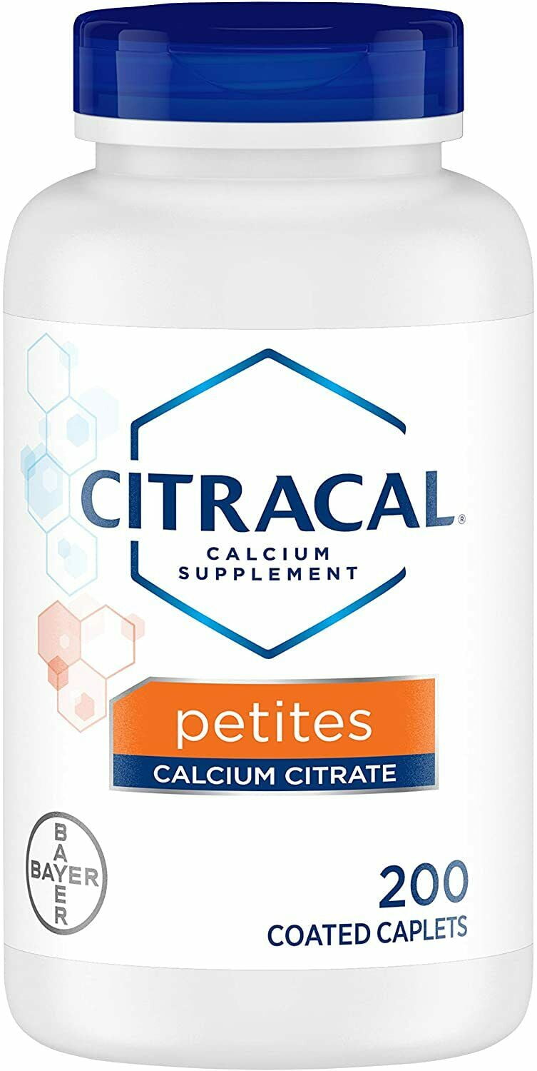 Citracal Calcium Citrate Supplements with Vitamin D Petites 200 ea (Pack of 6)
