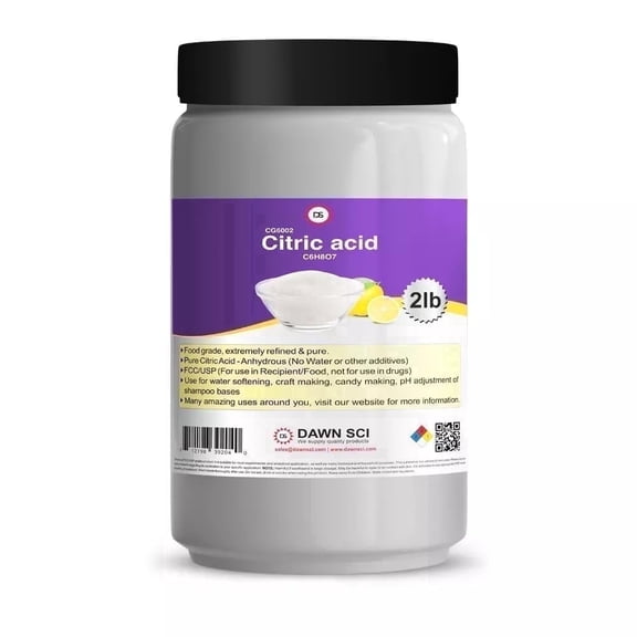 Citric Acid 2 lb (Food Grade) | Multi-Purpose Natural Preservative & pH Adjuster