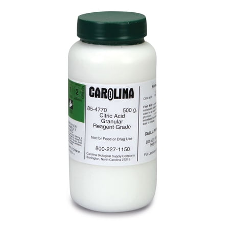 Citric Acid, Anhydrous, Powder, Reagent Grade, 500 G