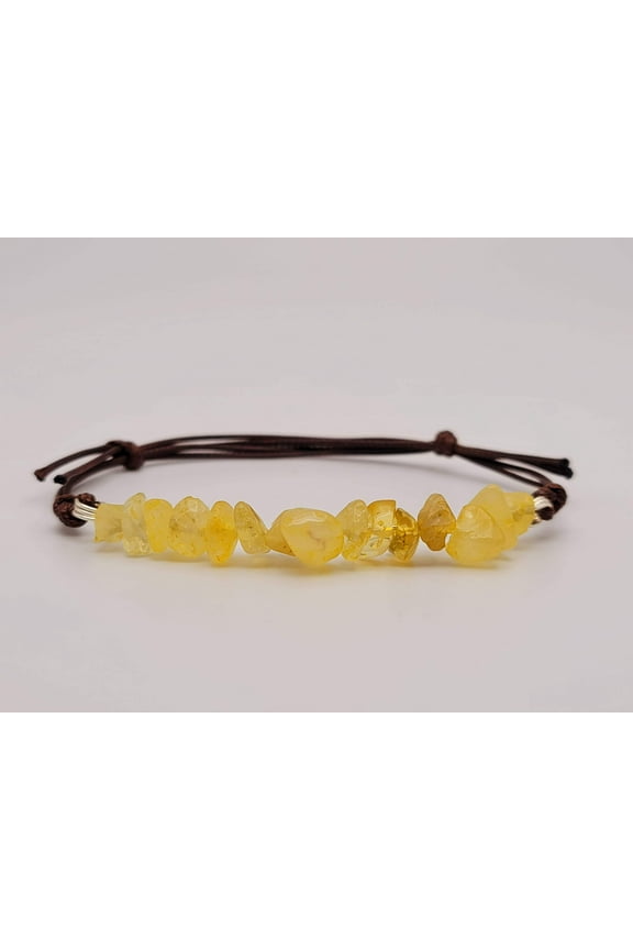 Citrine Bracelet, Robe Adjustable Handmade Semi Precious Gemstone
