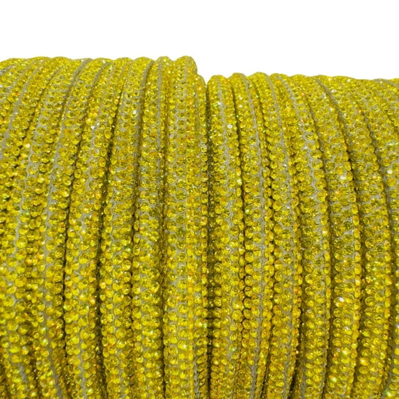 Citrine Corded Rhinestone Rope