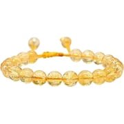 Citrine Crystal Bracelet - 8mm Beaded Bracelet and Healing Stones